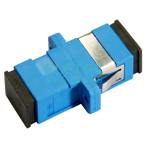 Адаптер SC/UPC-SC/UPC SM, simplex синий  ELETEC SYSTEMS 09-407 AQ - купить оптом, цена от 1 шт., адаптер sc/upc-sc/upc sm, simplex синий от поставщика