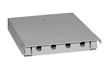 Коробка оптическая настенная 4 FC портов Simplex, ложемент для КДЗС, металлическая, (164*124*23мм Г* - купить оптом, цена от 1 шт.