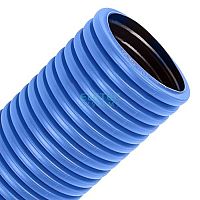 Труба гофрированная двустенная ПНД жесткая тип 450 (SN12) синяя д90 6 м (36 м/уп) Промрукав - купить оптом, цена от 1 шт.