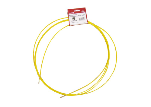 Устройство закладки кабеля (УЗК) 5м, стеклопруток с 1 сменным наконечником, d=4,5мм, желтый, Netko  Netko DR-05-1 - купить оптом, цена от 1 шт., устройство закладки кабеля (узк) 5м, стеклопруток с 1 сменным наконечником, d=4,5мм, желтый, netko от поставщика