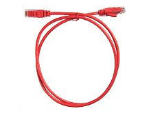 Патч-корд UTP4 cat.6, 1.0м, литой коннектор, красный, Netko CKC - купить оптом, цена от 1 шт.