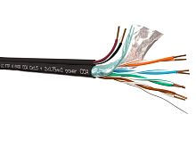 Кабель LC FTP4 cat.5, одножильный, экранированный, 200м, CCA + кабель питания 2x0.75мм2 CCA многожил - купить оптом, цена от 1 шт.