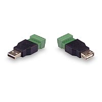Комплект для передачи USB по витой паре USB(male)-USB(female) - купить оптом, цена от 1 шт.