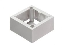 Коробка установочная 80х80х41.2  для накладки французского типа c пластиковыми скобками - купить оптом, цена от 1 шт.