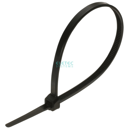 Стяжка для кабеля 200х2,5 чёрная (100 шт)  ELETEC SYSTEMS 9081 - купить оптом, цена от 1 шт., стяжка для кабеля 200х2,5 чёрная (100 шт) от поставщика