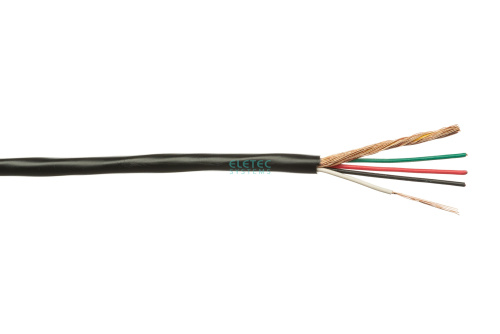 Комбинированный кабель Video+4х0,22 мм2 (аналог ШВЭП 5х0,22 мм2) наружный, 200 м  ELETEC SYSTEMS 11-162 - купить оптом, цена от 1 шт., комбинированный кабель video+4х0,22 мм2 (аналог швэп 5х0,22 мм2) наружный, 200 м от поставщика