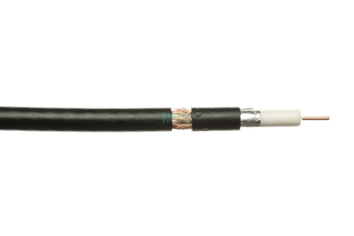 Кабель коаксиальный RG-6U 75 Ом, CU (64%) outdoor, черный, 200 м  ELETEC SYSTEMS 03-990 - купить оптом, цена от 1 шт., кабель коаксиальный rg-6u 75 ом, cu (64%) outdoor, черный, 200 м от поставщика
