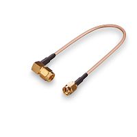 Пигтейл SMA(male)-SMA(male) прямой/угловой, кабель RG178, длина 250мм - купить оптом, цена от 1 шт.