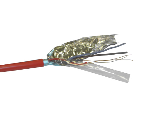 Кабель сигнальный NETKO, экранированный, КПСЭнг (А) - FRLS, 2*2*0.2мм2 (0.5мм) 200м, красный  Netko NETKO SIC-5869.OX.4F - купить оптом, цена от 1 шт., кабель сигнальный netko, экранированный, кпсэнг (а) - frls, 2*2*0.2мм2 (0.5мм) 200м, красный от поставщика