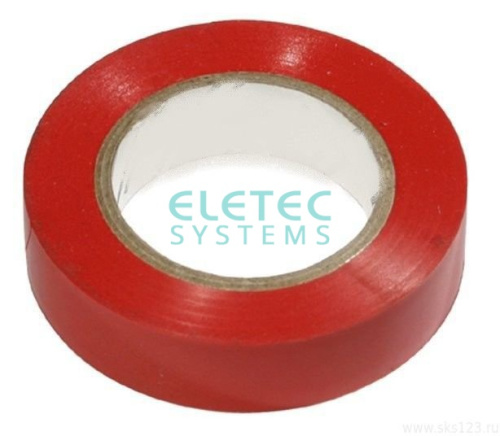 Изолента ПВХ 20*15*0,13 красная  ELETEC SYSTEMS  - купить оптом, цена от 1 шт., изолента пвх 20*15*0,13 красная от поставщика