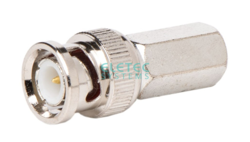Штекер BNC накручивающийся на кабель RG59U  ELETEC SYSTEMS BC32 - купить оптом, цена от 1 шт., штекер bnc накручивающийся на кабель rg59u от поставщика