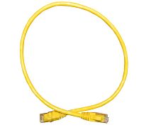 Патч-корд UTP4 cat.6a, 3.0м, литой коннектор, желтый, Netko CKC РАСПРОДАЖА - купить оптом, цена от 1 шт.