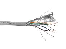 Кабель FTP4 cat.5е, одножильный, экранированный, 305м, Cu, Проходит Fluke тест, серый, NETKO Optima - купить оптом, цена от 1 шт.