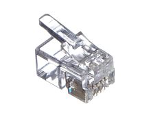 Коннектор RJ9 (4p4c), для телефонных трубок (нож с 2-мя зубцами), 100шт., NETKO Optima - купить оптом, цена от 1 шт.