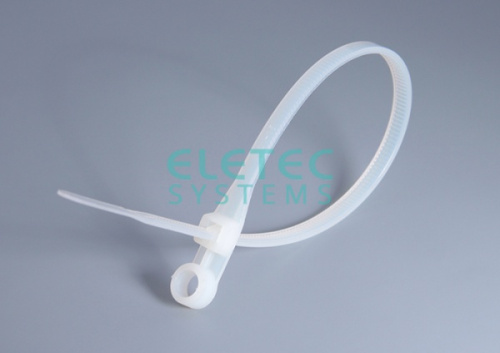 Стяжка для кабеля 300х4,8  с отверстием, бесцветная (100 шт)  ELETEC SYSTEMS 963004 - купить оптом, цена от 1 шт., стяжка для кабеля 300х4,8  с отверстием, бесцветная (100 шт) от поставщика