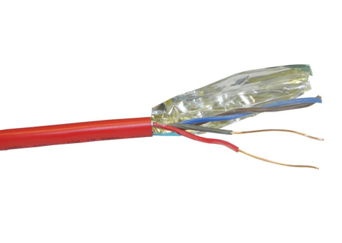 Кабель сигнальный NETKO, экранированный, КПСЭнг (А) - FRLS, 2*2*0.75мм2 (1.0мм) 200м, красный  Netko NETKO SIC-5871.OX.4F - купить оптом, цена от 1 шт., кабель сигнальный netko, экранированный, кпсэнг (а) - frls, 2*2*0.75мм2 (1.0мм) 200м, красный от поставщика